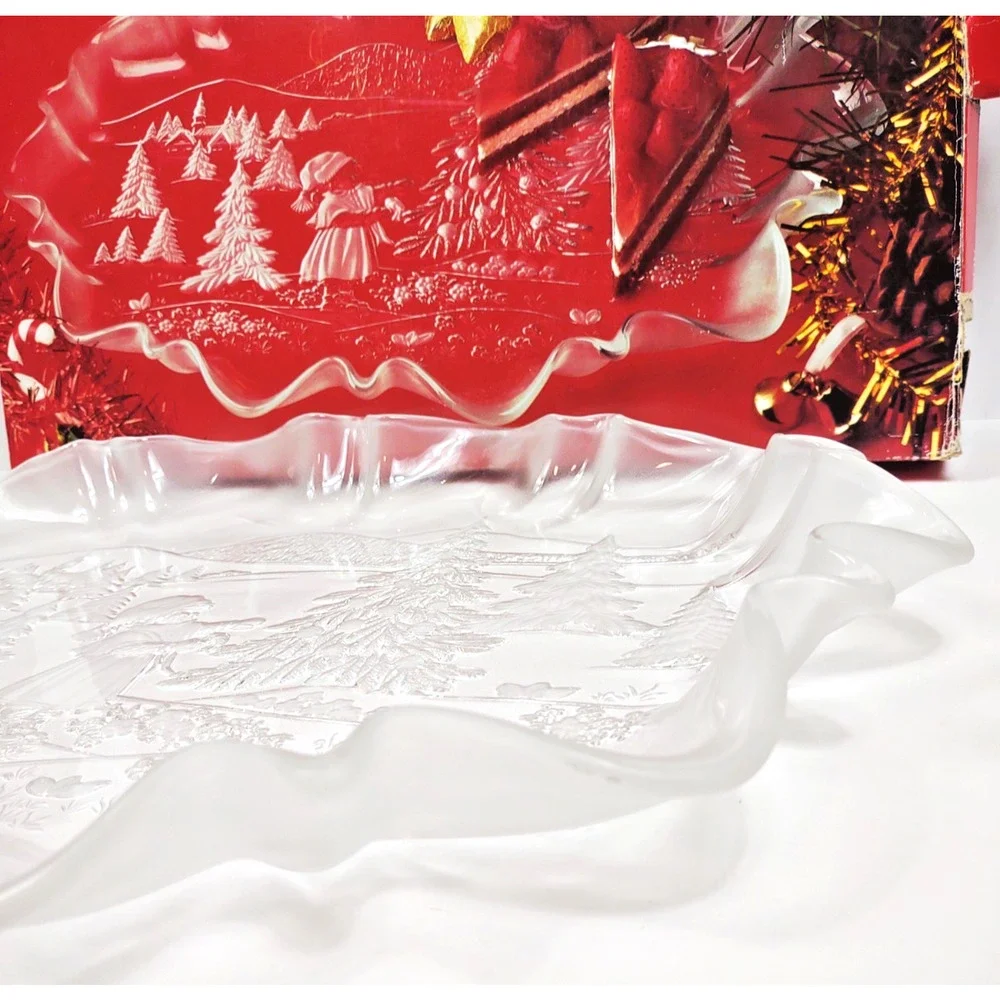 Mikasa Oval Canape Platter Germany Glass Crystal 17.25
